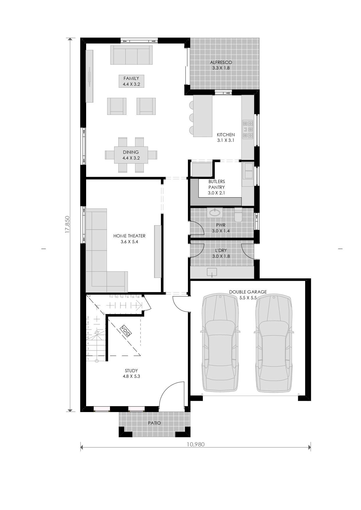 BELLA- GROUND FLOOR PLAN