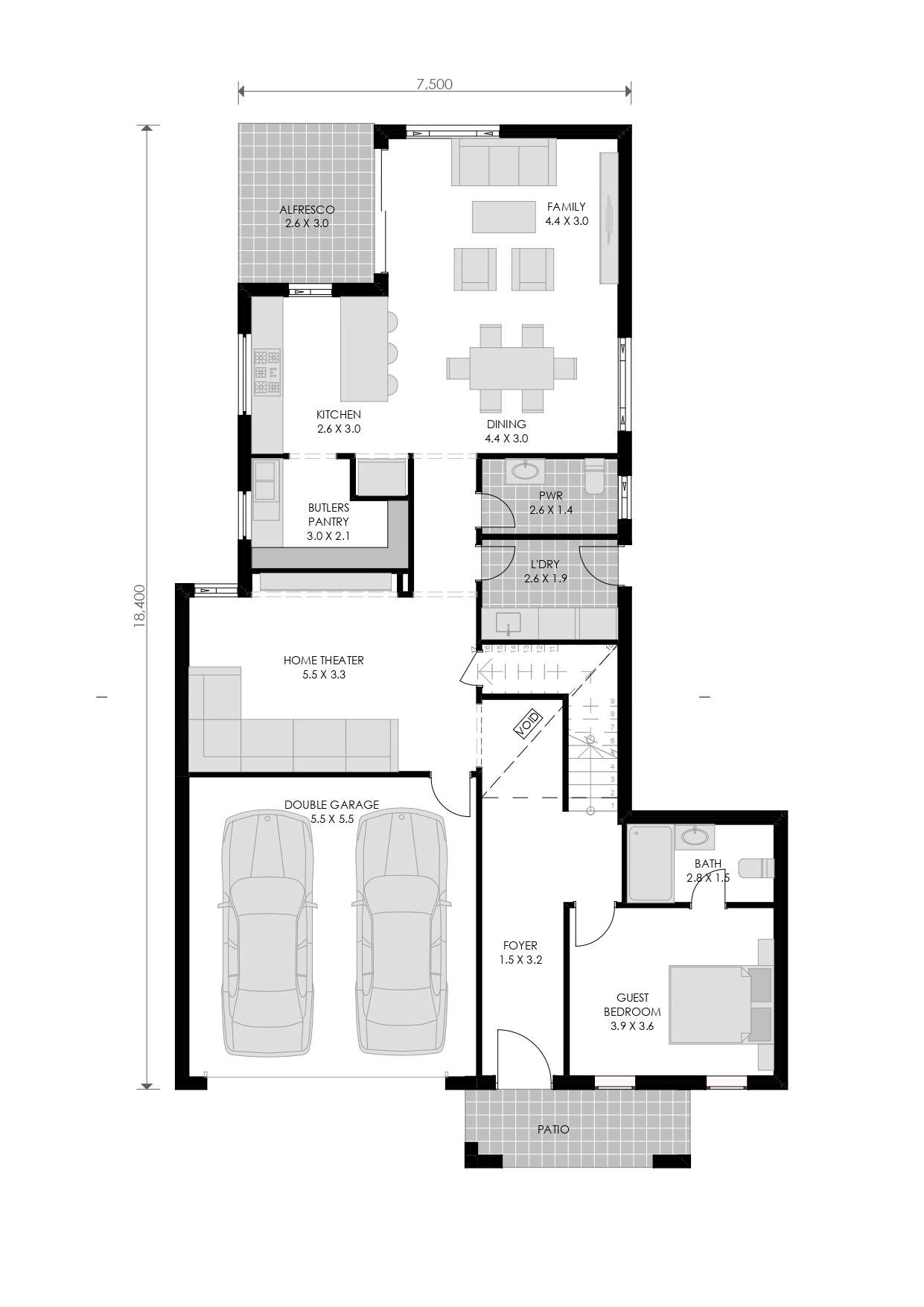 SAPPHIRE GROUND FLOOR PLAN