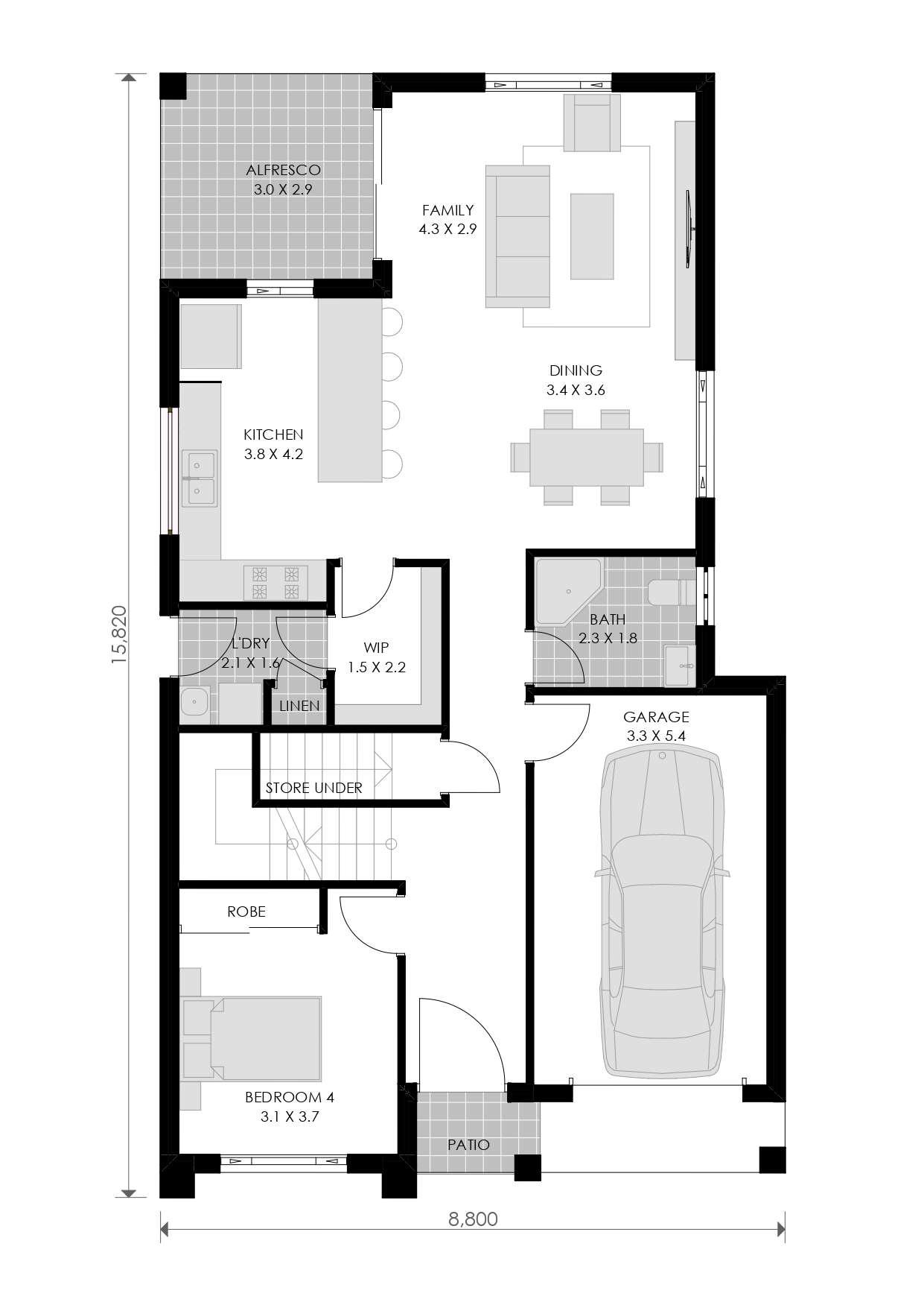 OXFORD- GROUND FLOOR PLAN